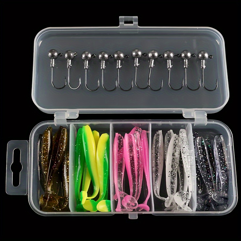 Fishing Lure Soft Plastic - Set of 35 soft bait fishing