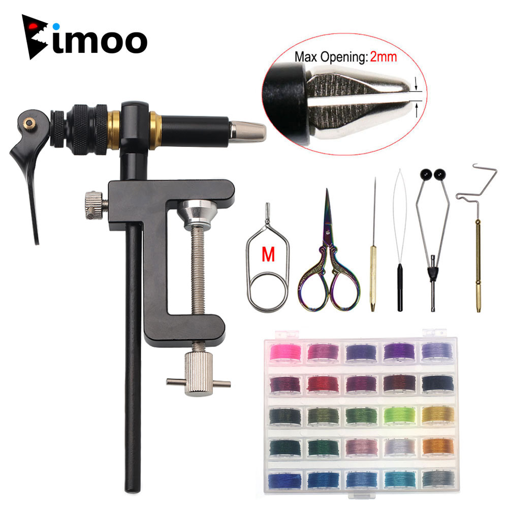 Fishing Lure Jig - Bimoo 360° Rotation C-Clamp Fly Tying