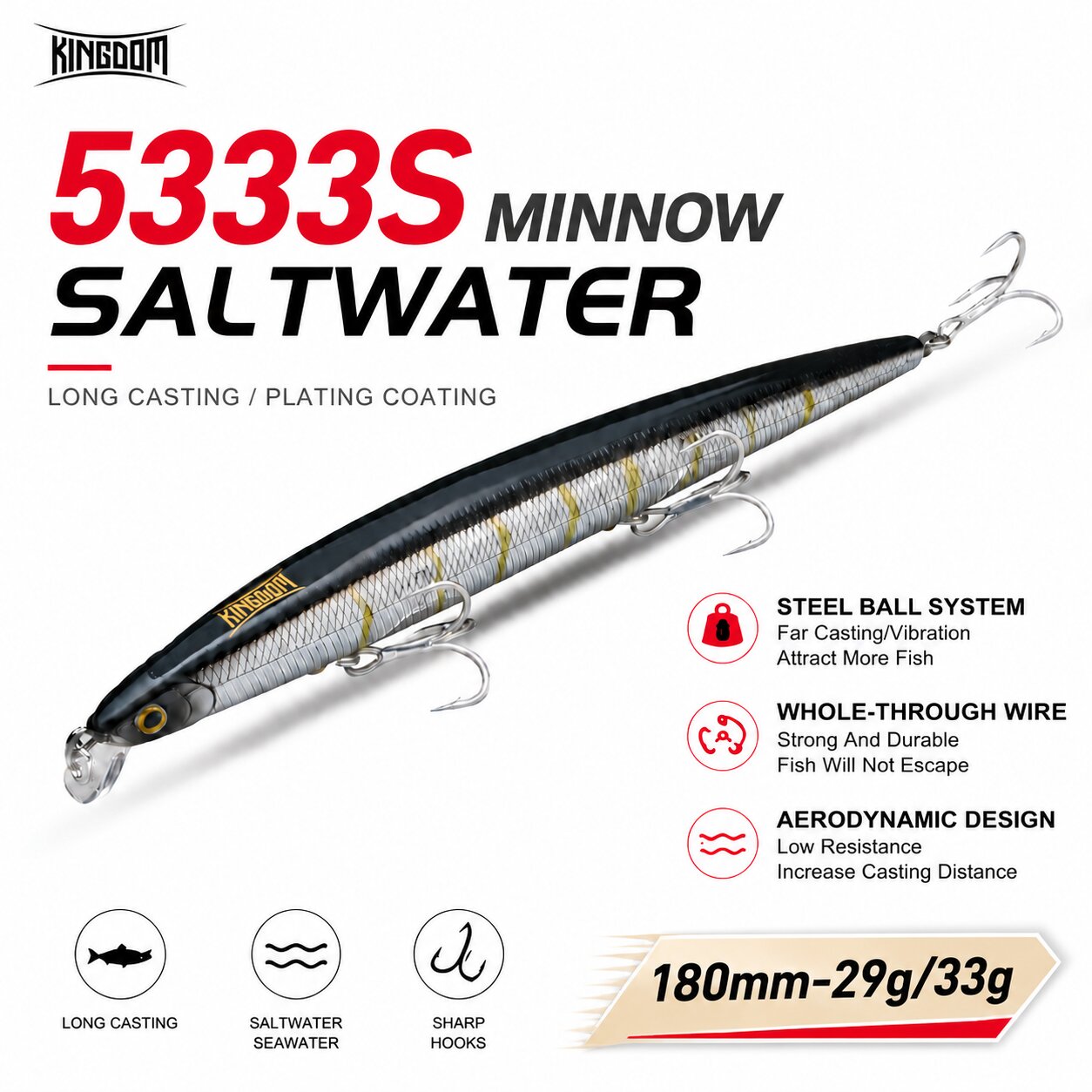 Kingdom Isca Artificial Fishin - Fishing Lure Spoon 评论和价格