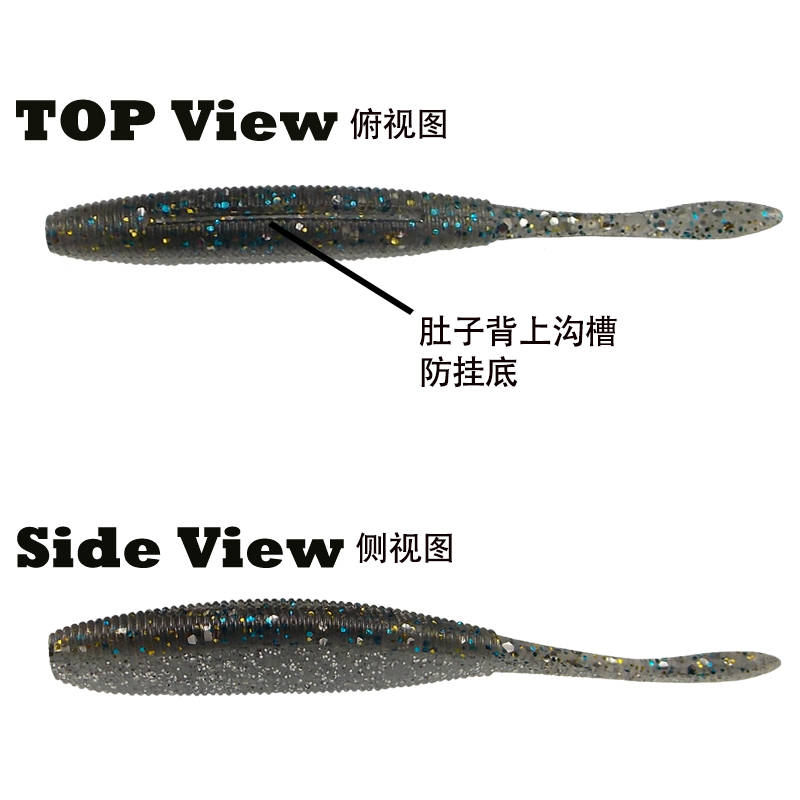 ESFISHING Drive Shad 100mm 8pc - Fishing Lure Soft Plastic 评论和价格