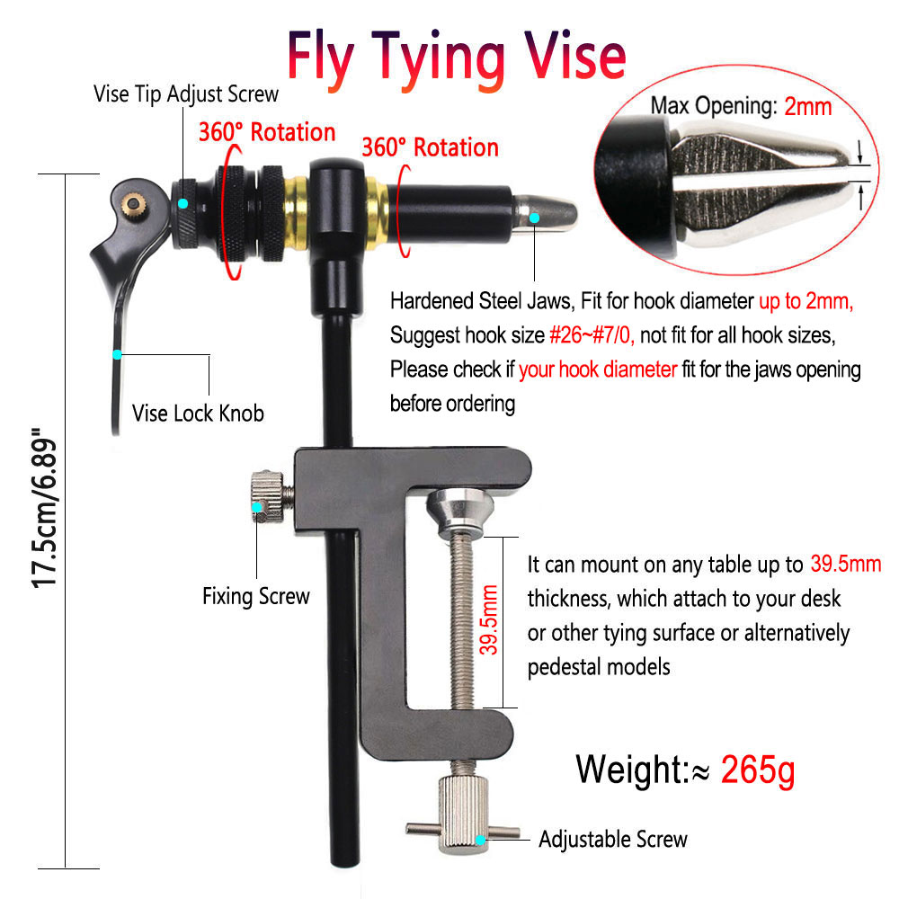 Bimoo 360° Rotation C-Clamp Fl - Fishing Lure Jig 评论和价格