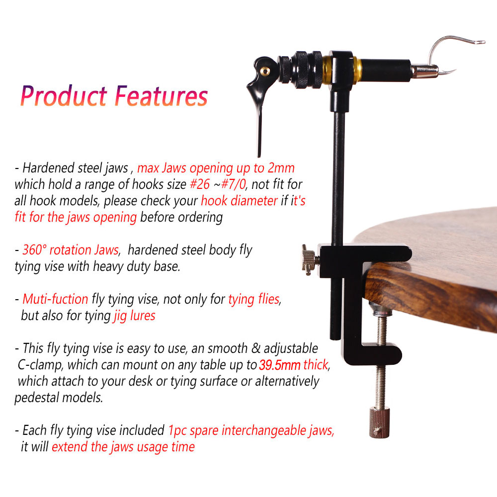 Bimoo 360° Rotation C-Clamp Fl - Fishing Lure Jig 评论和价格