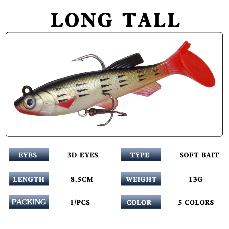 T Tail Soft Bait Soft Lures Si - Fishing Lure Soft Plastic 评论和价格