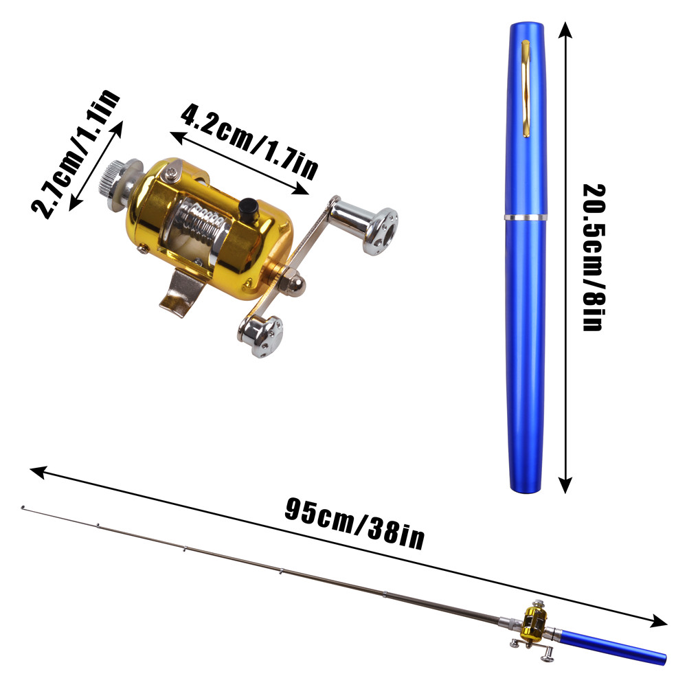 Mini ice fishing rod Combo wit - Fishing Lure Jig 评论和价格