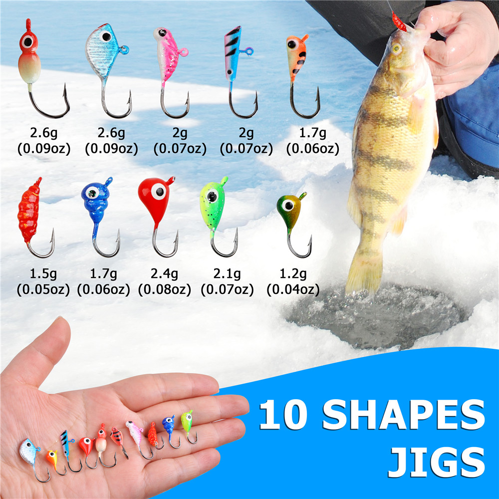 Mini ice fishing rod Combo wit - Fishing Lure Jig 评论和价格