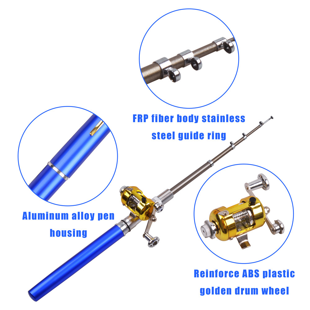 Mini ice fishing rod Combo wit - Fishing Lure Jig 评论和价格